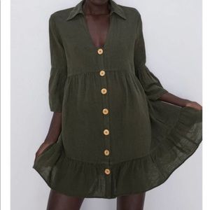 Zara button down mini